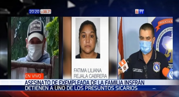 Capturan a “sicario” de crimen de exempleada del “Clan Insfrán”