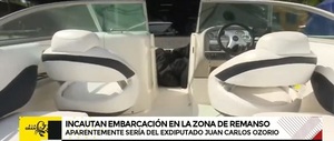 Incautan embarcación bajo sospecha de pertenecer a Ozorio