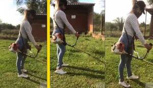 Crónica / [VIDEO] Modelo podadora: "No quiero un hombre inútil"