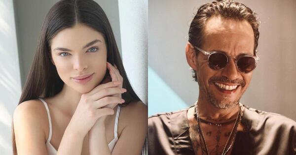 Nadia Ferreira y Marc Anthony a los besos en México