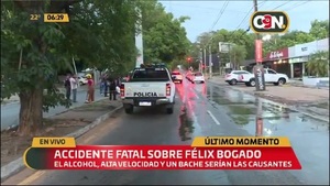 Accidente fatal sobre Félix Bogado - C9N