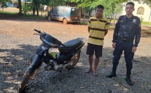 Hurtó una motocicleta y terminó detenido en el barrio Don Bosco