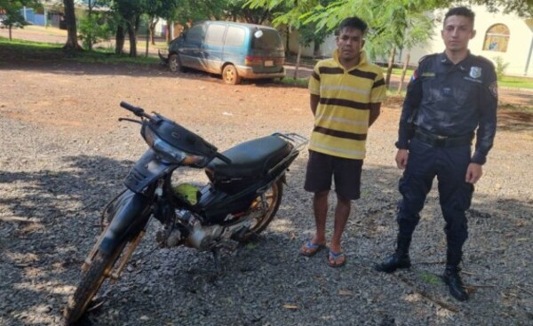 Hurtó una motocicleta y terminó detenido en el barrio Don Bosco