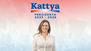 Kattya González oficializa candidatura a la presidencia de la república
