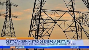 DESTACAN SUMINISTRO DE DE ENERGÍA DE ITAIPÚ