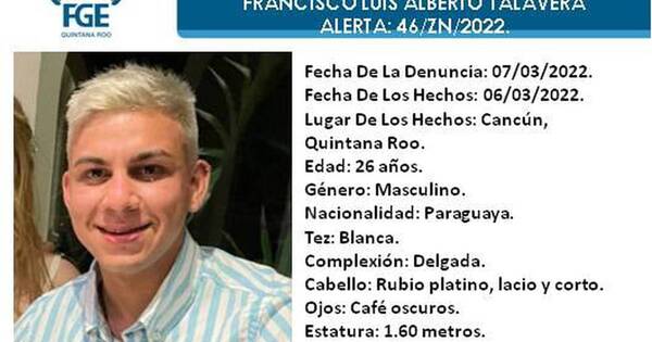La Nación / Compatriota desaparece en las playas de Cancún