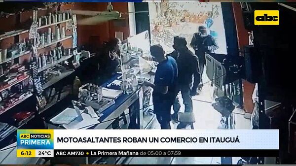 Motoasaltantes roban un comercio en Itauguá - ABC Noticias - ABC Color