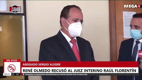 Caso Morgan: René Olmedo recusó al juez Raúl Florentín - Megacadena — Últimas Noticias de Paraguay