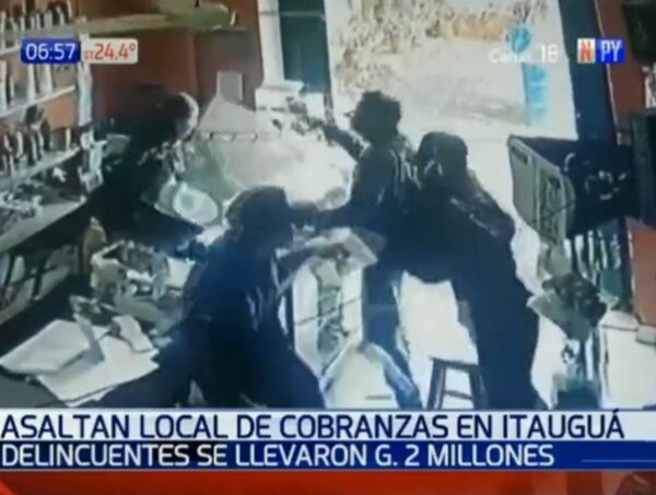Asalto armado a local de cobranza en Itauguá · Radio Monumental 1080 AM