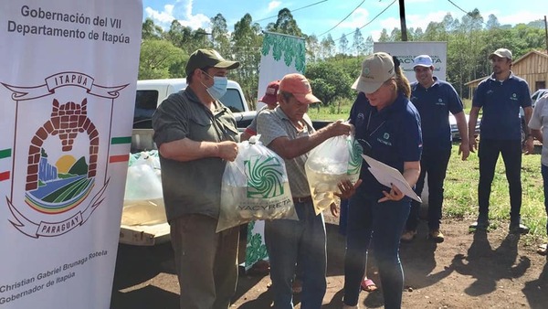 ENTREGA ALEVINES EN EL DISTRITO DE CAMBYRETÁ - Itapúa Noticias