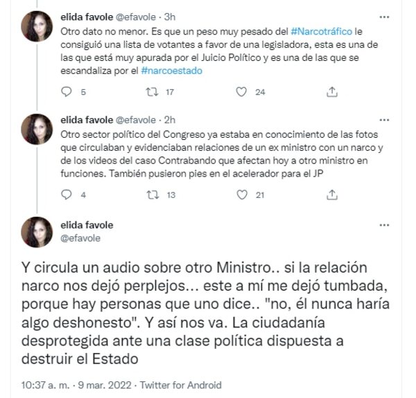 Desde la Fiscalía confirman que saben quiénes son los narcos del Congreso y el Gobierno - Nacionales - ABC Color