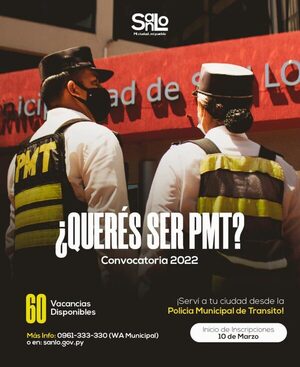 San Lorenzo: Lanzan convocatoria para cubrir 60 puestos para PMT » San Lorenzo PY