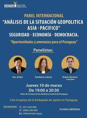Análisis de la situación geopolítica Asia-Pacífico y su impacto para el país, tema de Panel Internacional - .::Agencia IP::.