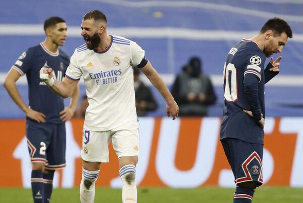 Real Madrid remonta al París SG con triplete de Benzema - Fútbol - ABC Color