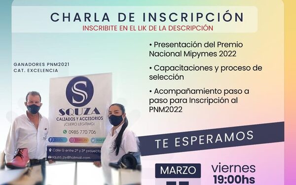 Capacitarán a interesados en formar parte de Premio Nacional Mipymes 2022