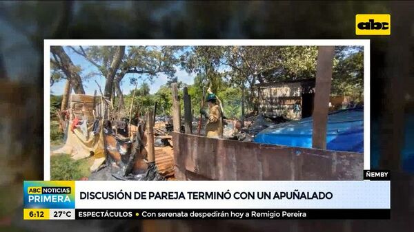 Discusión de pareja terminó con un apuñalado - ABC Noticias - ABC Color