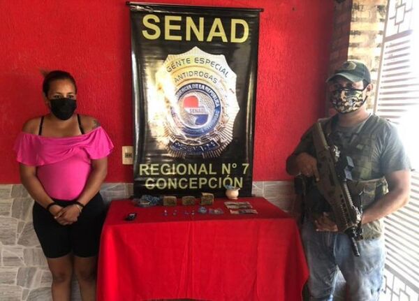 SENAD detiene a una mujer que vendía crack en Concepción