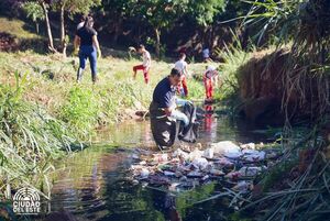 Retiran toneladas de basura de arroyo Acaraymí - La Clave