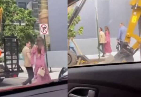 Crónica / [VIDEO] Nadia y Marc pararon el tránsito en yanquilandia