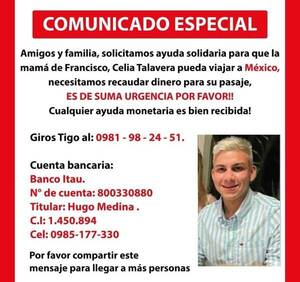 Crónica / Mamá de desaparecido en Cancún pide ayuda para ir a buscarlo