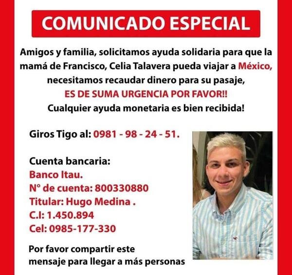 Crónica / Mamá de desaparecido en Cancún pide ayuda para ir a buscarlo