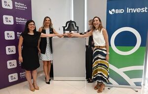Toque de campana por la igualdad de género, en la Bolsa de Valores de Asunción - Empresariales - ABC Color