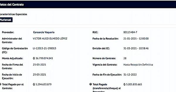 La Nación / Corren millonarios pagos a empresa del amigo del Vice