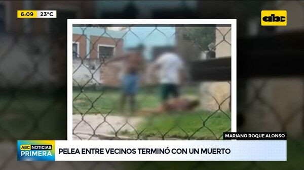 Pelea entre vecinos terminó con un muerto - ABC Noticias - ABC Color