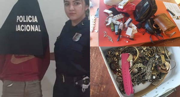 Detienen a una menor con varios antecedentes por robo Coronel Oviedo - Noticiero Paraguay