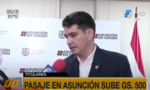 Pasaje de líneas internas en Asunción sube G. 500 | Telefuturo