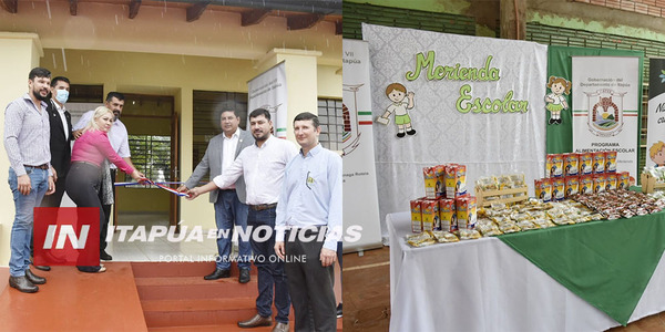 LANZAN PROGRAMA MERIENDA ESCOLAR E INAUGURAN OBRA EN SAN RAFAEL DEL PNÁ - Itapúa Noticias