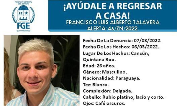 Madre del joven turista desaparecido en Cancún viajará a México - OviedoPress