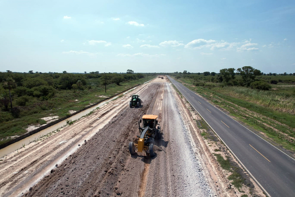 Tramo 2 Lote 3 de la ruta Transchaco tiene 21% de avance