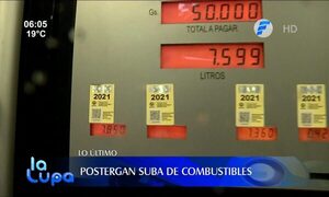 ¡Lo último! Postergan suba de combustibles | Telefuturo