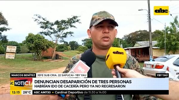 Denuncian desaparición de tres personas - ABC Noticias - ABC Color