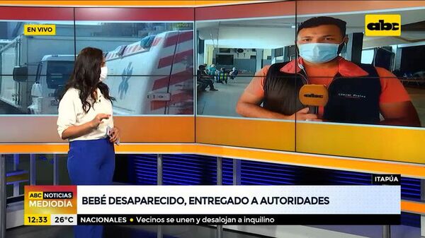 Bebé desaparecido, entregado a autoridades - ABC Noticias - ABC Color
