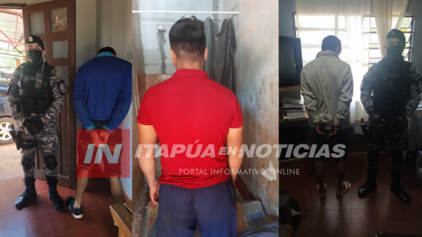 LINCES EN ACCIÓN: PRÓFUGOS DE LA JUSTICIA FUERON ARRESTADOS - Itapúa Noticias