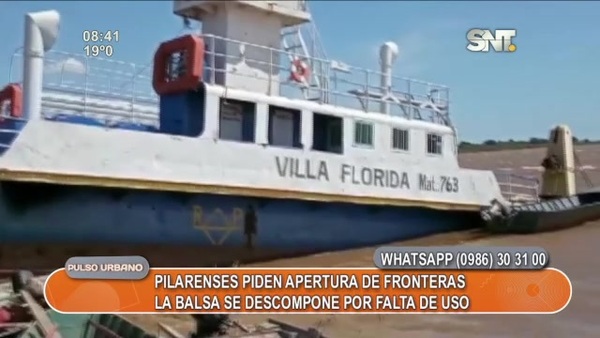 Pilarenses piden apertura de fronteras - SNT