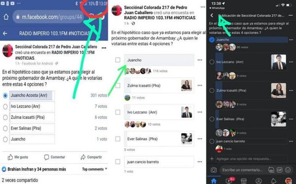 Encuesta de Radio Imperio termina en fraude al borrar a Juancho Acosta