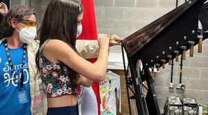 Diario HOY | Nadia Ferreira participó en montaje del Arpa de Agua en la Expo Dubái