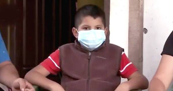 La Nación / Alex, niño de 9 años con afección cardiaca, apela a la solidaridad