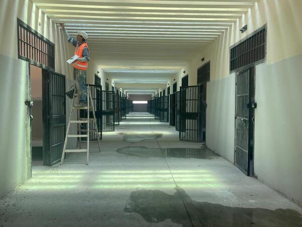 Nueva penitenciaría de Emboscada se aproxima al 90% de avance general - .::Agencia IP::.