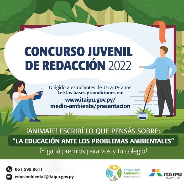 Extienden periodo para postular a concurso de redacción sobre problemática ambiental - .::Agencia IP::.