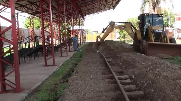 Apuran trabajos en la futura estación internacional del ferrocarril de Encarnación