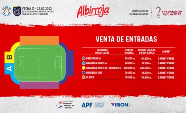 Entradas para despedida de lamentable Albirroja ya están a la venta