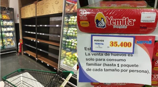 Supermercados van quedando sin stock de huevos y algunos ya limitan las ventas - Noticiero Paraguay