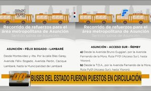 Buses del Estado fueron puestos en circulación | Telefuturo