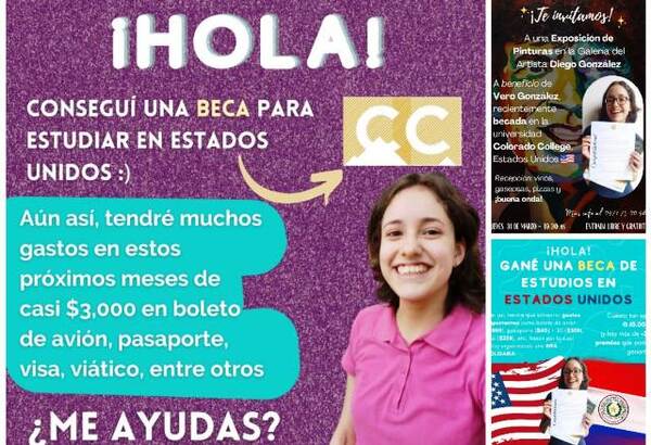 Joven luqueña recibe beca de universidad de EEUU y hace rifa para viajar •