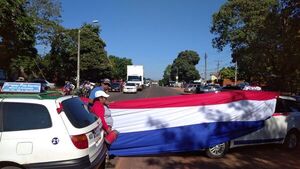 Canindeyú: taxistas y comisiones vecinales se unen al paro nacional - Nacionales - ABC Color
