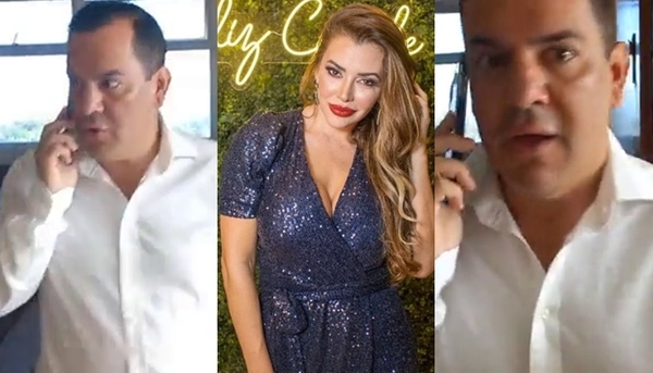 Esposo de Marly Figueredo a los empujones con periodista - Teleshow